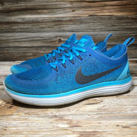 Nike Shoes - Nike Free Run Distance 2 Blue Athletic Shoes Women